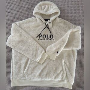 Polo by Ralph Lauren Sherpa Hoodie – White – 2XB (Big & Tall) – NWT